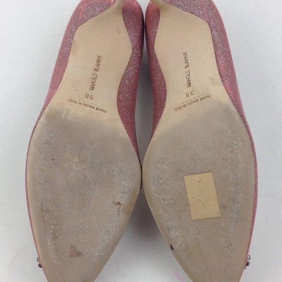 MANOLO BLAHNIK Hangisi Pump Sz 8 - Picture 6 of 8